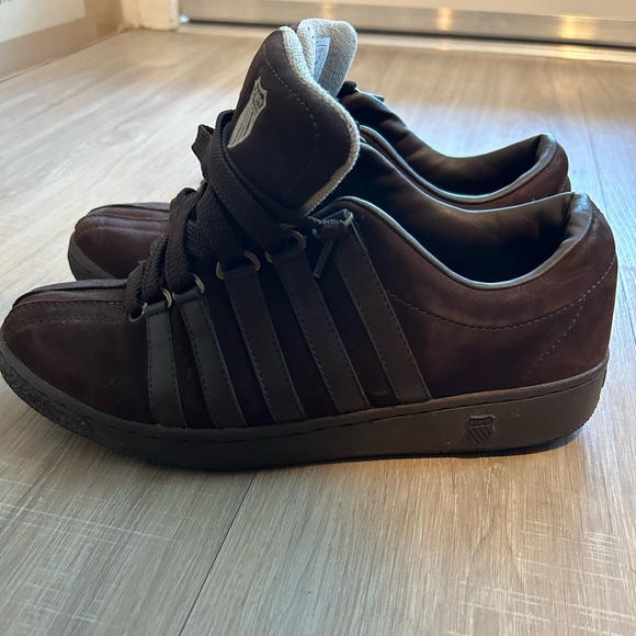 Men's K-Swiss Brown Suede Sneakers, Size 9 - Picture 1 of 10